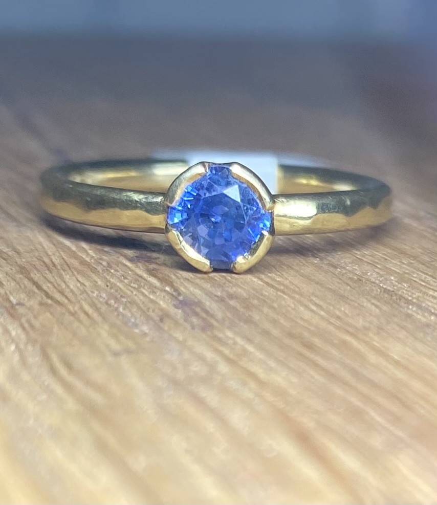 Blue Sapphire quad setting