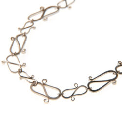 Mrs S silver S-hook necklace