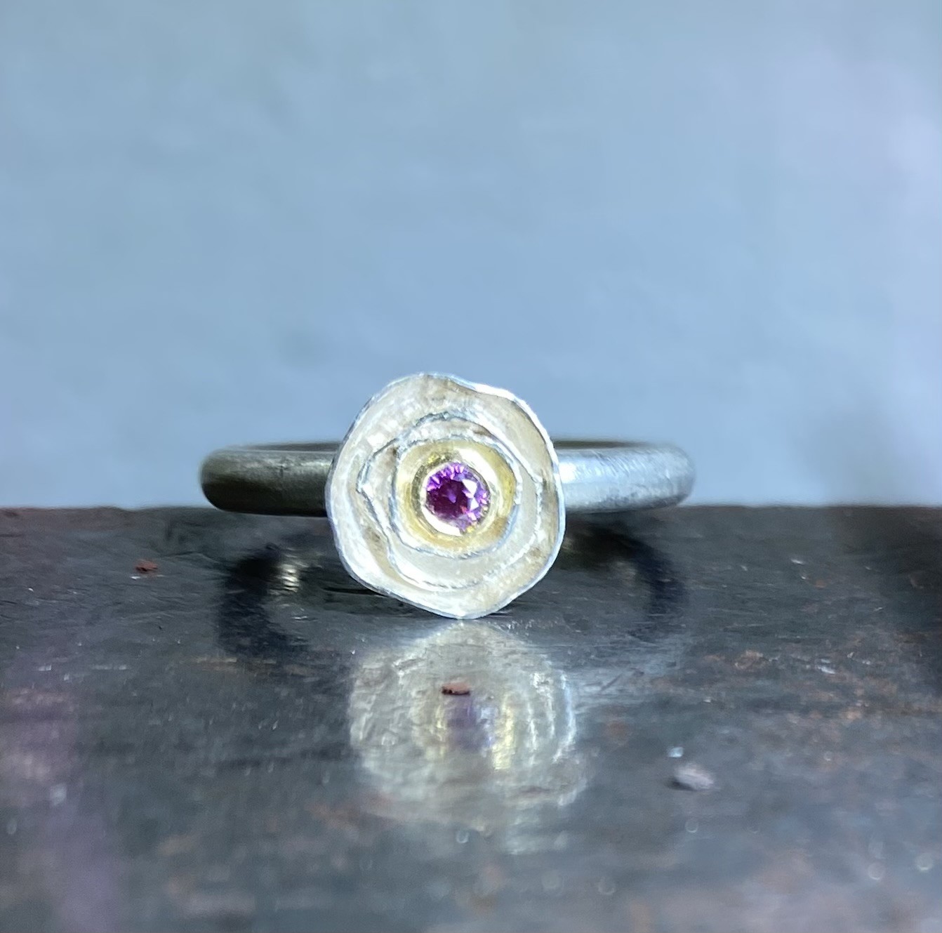 Pink Diamond rose ring